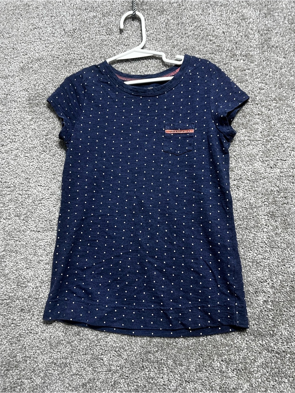 Cherokee Girls Blue Short Sleeve Tee Shirt Size Medium 7/8